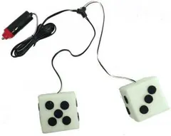 12 Volt White Lighted Dice
