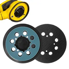 2 Pack 5 inch 8 Hole Hook and Loop Replacement Sanding Pad for DeWalt DWE64233 & N329079 Compatible with DWE6423/6423K, DWE6421/6421K, DWE6421-B2, DWE6421-B3, DWE6421-BR, DCW210B Black (5)