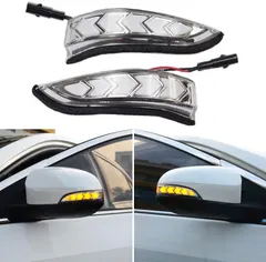 2PCS Side Rearview Mirror Dynamic LED Sequential Turn Signal Light Indicator For Toyota Camry Corolla Prius C Venza Avalon Vios Yari Altis