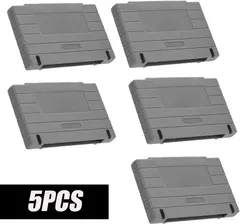 5PCS Game Card Cartridge US Version Replacement Shell Plastic Case Protectors Cover for SNES SFC