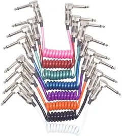 6" Mini-Coil Right-Angle Patch Cable White