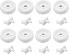 8Pack WD35X21038 Dishwasher Dishrack Rollers and Studs Lower Rack Wheel Kit by Blutoget - Fit for GE Ken-more Hotpoint Dishwashers Rack Wheels - Replaces AP5986365,WD12X10074, PS11726733, WD12X0272