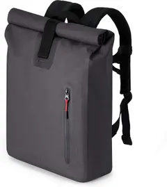 A-Lab Model A Waterproof Bicycle & Messenger Backpack Rolltop Daypack for Commuting and Traveling with 15.4'' Laptop Sleeve 26l in black