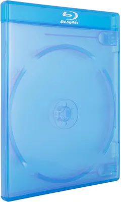 AcePlus Blu-Ray Double Replacement Case 2-Disc Capacity in 12mm Standard Thickness with Logo and Built-in Clear Sleeve (1-Pack - Single Case)