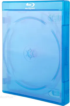 AcePlus Triple 3-Disc Blu-Ray Replacement Cases in 22mm Extra Chubby Thickness with Hinge Tray and Screen Printed Logo (20-Pack)