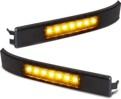 ADZERD Smoked LED Side Mirror Reflector Switchback Sequential Turn Signal Lights Compatible with Ford F150 2009 2010 2011 2012 2013 2014