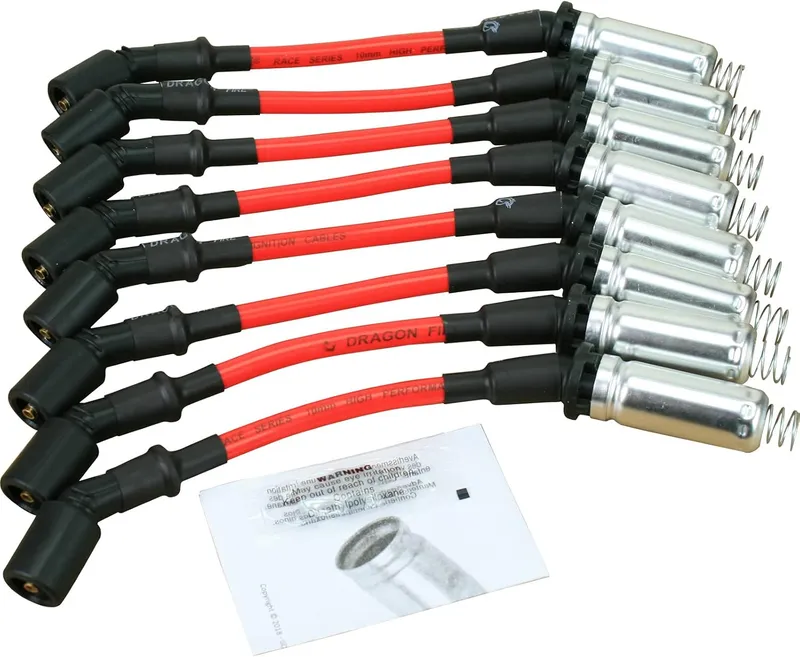 AIP Electronics Dragon Fire Race Series High Performance Ignition Spark Plug Wire Set Compatible with 2000-2009 Chevrole