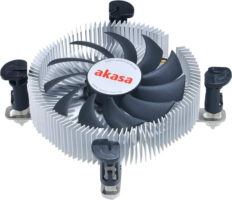 Akasa Low Profile Intel CPU Cooler - Mini-ITX and Micro-ATX (Sockets 775 / 115x)