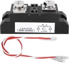 AMONIDA 200A Solid State Relay DC Control AC Industrial Grade Electrical Equipment Adopt for HSDQ SCR Chip 4‑32V DC Input Current and 30‑480V AC Control Voltage
