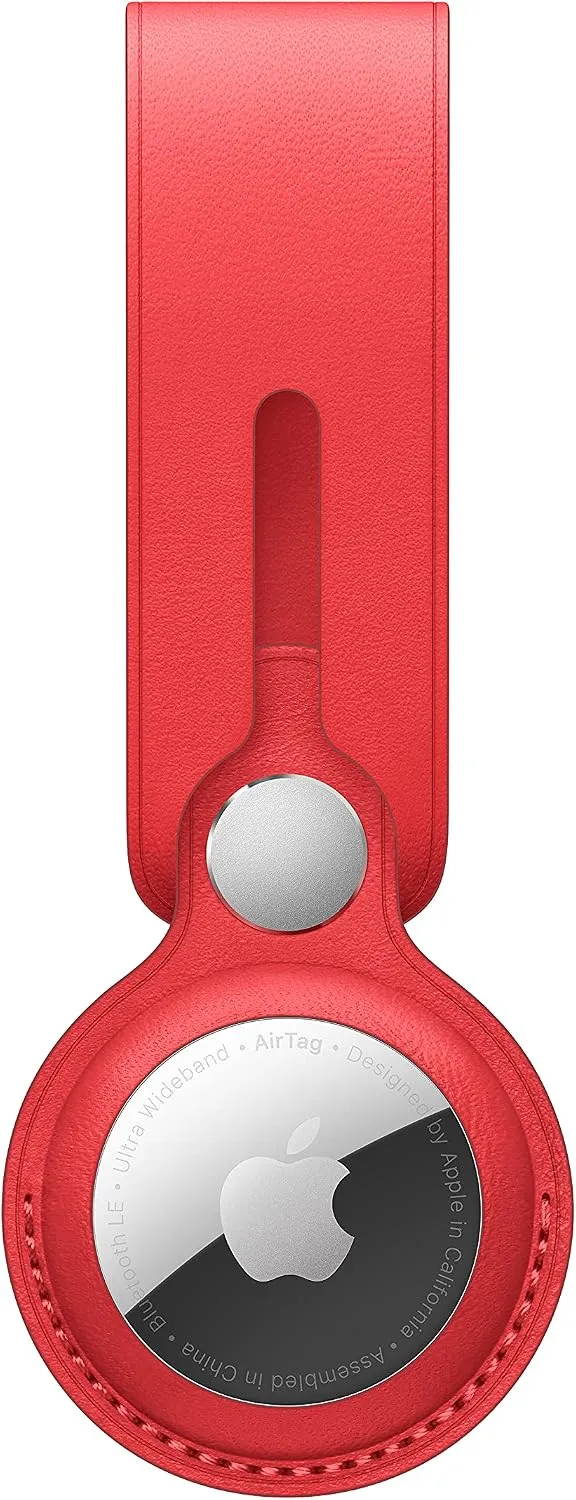 Apple AirTag Leather Loop - (Product) RED