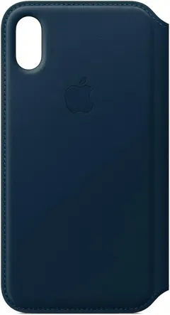 Apple iPhone X Leather Folio - Cosmos Blue