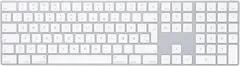 Apple Magic Keyboard with Numeric Keypad: Wireless, Bluetooth, Rechargeable. Works with Mac, iPad, or iPhone; Danish - White
