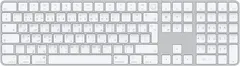 Apple Magic Keyboard with Touch ID and Numeric Keypad: Wireless, Bluetooth, Rechargeable. Works with Mac Computers with Apple Silicon; Arabic - White Keys