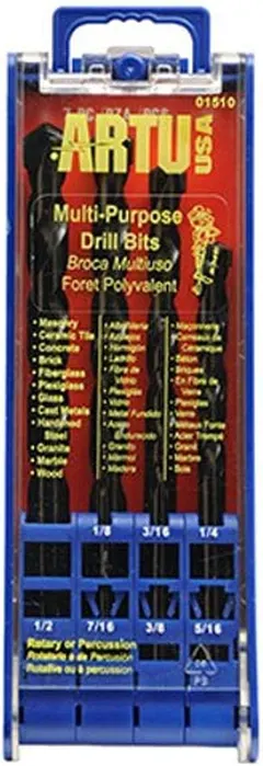 Artu - 7-Pc. Multi-Purpose Drill Bit Set