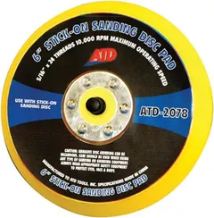 ATD Tools 2078 6" Stick-on Sanding Disc Pad
