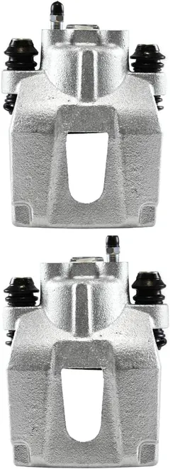 AutoShack BC2990PR Rear Brake Calipers Assembly Pair Set of 2 Driver and Passenger Side Replacement for 2005-2009 2010 Jeep Grand Cherokee 2006-2010 Commander 3.0L 3.7L 4.7L 5.7L V6 V8 4WD AWD RWD