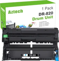 AZTECH Compatible Drum Unit Replacement for Brother Drum DR820 DR-820 DR 820 (Black, 1-Pack)