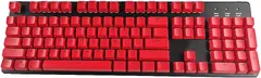Backboon Full 104 PBT Keycaps Set Keycapt OEM Profile with Keycap Puller for US UK Layout 61 68 84 87 104 Cherry MX Switches Mechanical Keyboard (red)