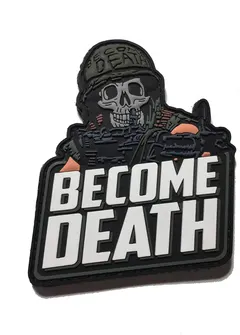 Become Death (Animal Mother) Full Metal Jacket M60 PVC Morale Patch