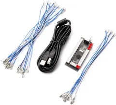 BEYEE Zero Delay Arcade USB Encoder PC to Joystick for MAME & Raspberry Pi Retropie Projects (2Pin+4.8mm)