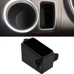 BILLFARO Blank Button Delete Cubby Insert Front Alumium Floor Console Organizer Phone Change Misc Holder for Nissan 370Z 2009-2020