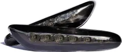 Black LED Side Marker Turn Signals Lights For BMW E82 E88 E46 E90 E91 E92 E93 E60 E61