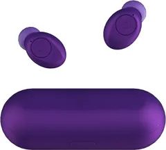 Bluetooth 5.0 Wireless Earbuds Super Portable True Wireless Stereo Headphones in Ear Deep Bass Built in Mic IPX6 Waterproof with Charging Case (Only 50g) 40H Playtime for Workout Running(Purple)