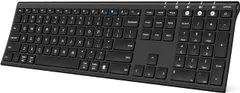 Bluetooth Keyboard for Mac OS, Rechargeable Multi-Device Wireless Keyboard, Ultra Slim Full Size Keyboard with Number Pad, for iPad, iPhone, Mac, iOS, Android, Windows, Laptop, PC, Desktop