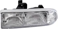 Brock Aftermarket Replacement Driver Left Composite Halogen Combination Headlight Assembly