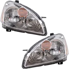 Brock Replacement Driver and Passenger Halogen Headlights Compatible with 2002-2004 Altima 260603Z626 260103Z626