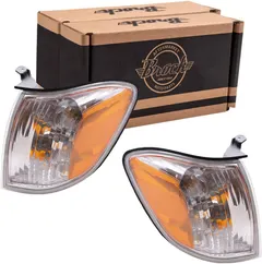 Brock Replacement Driver and Passenger Side Signal Light Assemblies Compatible with 2005-2007 Sequoia & 2005-2006 Tundra Double Cab ONLY