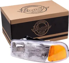 Brock Replacement Driver Halogen Headlight Compatible with 1999-2006 Sierra 2007 Sierra Classic Pickup Truck 15850351