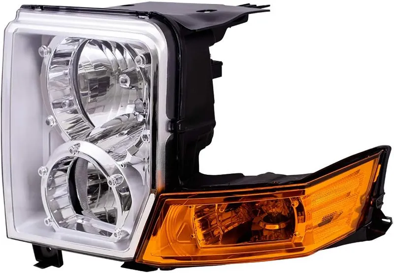 Brock Replacement Driver Halogen Headlight Compatible with 2006-2010 Commander 55396537AI