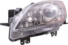 Brock Replacement Drivers Halogen Combination Headlight Headlamp Chrome Projector Bezel Compatible with 3 BBM4510L0K
