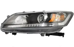 Brock Replacement Drivers Halogen Combination Headlight Headlamp Compatible with 13-15 Accord Sedan WITHOUT Daytime Running Lights 33150-T2A-A01