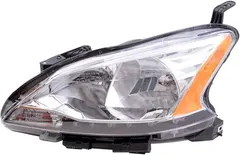 Brock Replacement Drivers Halogen Combination Headlight Headlamp w/LED Accents Compatible with 13-15 Sentra 26060-3SG2A