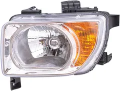 Brock Replacement Drivers Halogen Headlight Combination Headlamp with Chrome Bezel Compatible with 2003-2008 Element EX LX 33151SCVA01