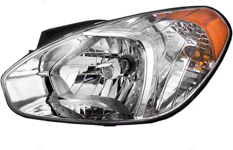Brock Replacement Drivers Halogen Headlight Compatible with 07-11 Accent 92101-1E011