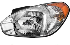 Brock Replacement Drivers Halogen Headlight Compatible with 07-11 Accent 92101-1E011