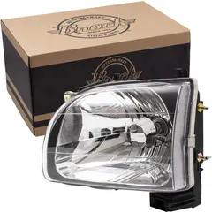 Brock Replacement Drivers Halogen Headlight Headlamp Compatible with 01-04 Tacoma Pickup Truck 81150-04110
