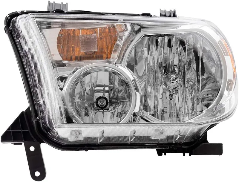 Brock Replacement Drivers Halogen Headlight Headlamp Compatible with 2008-2017 Sequoia 811500C051