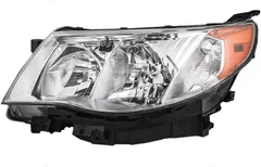 Brock Replacement Drivers Halogen Headlight Headlamp Compatible with 2009-2013 Forester 84001SC071