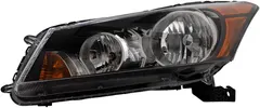 Brock Replacement Drivers Halogen Headlight Headlamp Compatible with 2008-2012 Accord Sedan 33150TA0A01