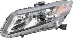 Brock Replacement Drivers Halogen Headlight Headlamp Compatible with Civic 33150-TR0-A51