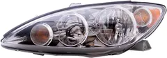 Brock Replacement Drivers Halogen Headlight Headlamp with Chrome Trim Compatible with 2005-2006 Camry 8115006180