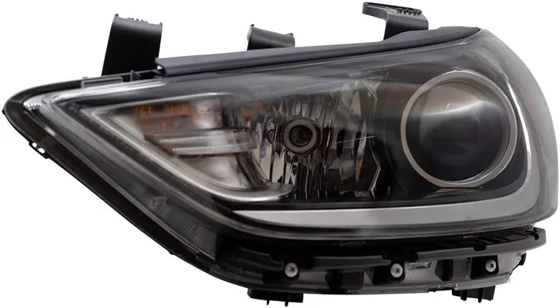 Brock Replacement Headlight Assembly Driver Halogen Headlamp Compatible with 2017-2018 Elantra Sedan 92101F3000 92101-F3