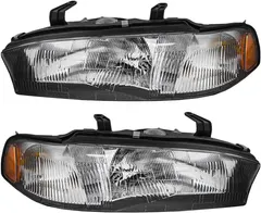Brock Replacement Pair Set Halogen Combination Headlights Headlamps Replacement Compatible with 95-97 Legacy & Outback 84001AC032 84001AC022