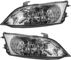 Brock Replacement Pair Set Halogen Headlights Headlamps Compatible with 97-01 ES300 81150-33290 81110-33300
