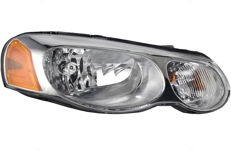 Brock Replacement Passenger Halogen Combination Headlight Compatible with 2004-2006 Sebring Sedan Convertible without Le