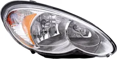 Brock Replacement Passenger Halogen Headlight Compatible with 2006-2010 PT Cruiser 5116042AB